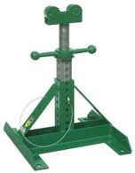 Cavalletto di Sostegno e Porta Bobine Cavalletto, fisso, portatile, cantiere, bobine, rotazione, altezza regolabile, asta, pipe, support, tube
