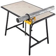 Banco e Morsa per Idraulici Banco, basamento, morsa, catena, 6'', richiudibile, portatile, cantiere, pipe, support, tube