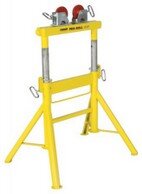 Cavalletti di Sostegno e Porta Tubi Cantiere, Pro Roll, quattro gambe, piedi, fisso, basamento, tavolo, ruote, acciaio, inox, gomma, rullo, sfere, supporti, standard, 1135 kg, regolabile , differenti altezze, pipe, tube, piastra, support