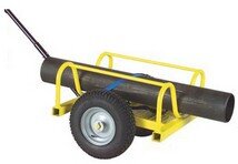 Pipe, Support, Piping, Cricket, Attrezzature, Movimentazione, tubi, cantiere, bobine, stoccaggio, ruote, piene, pneumatiche, interno, esterni
